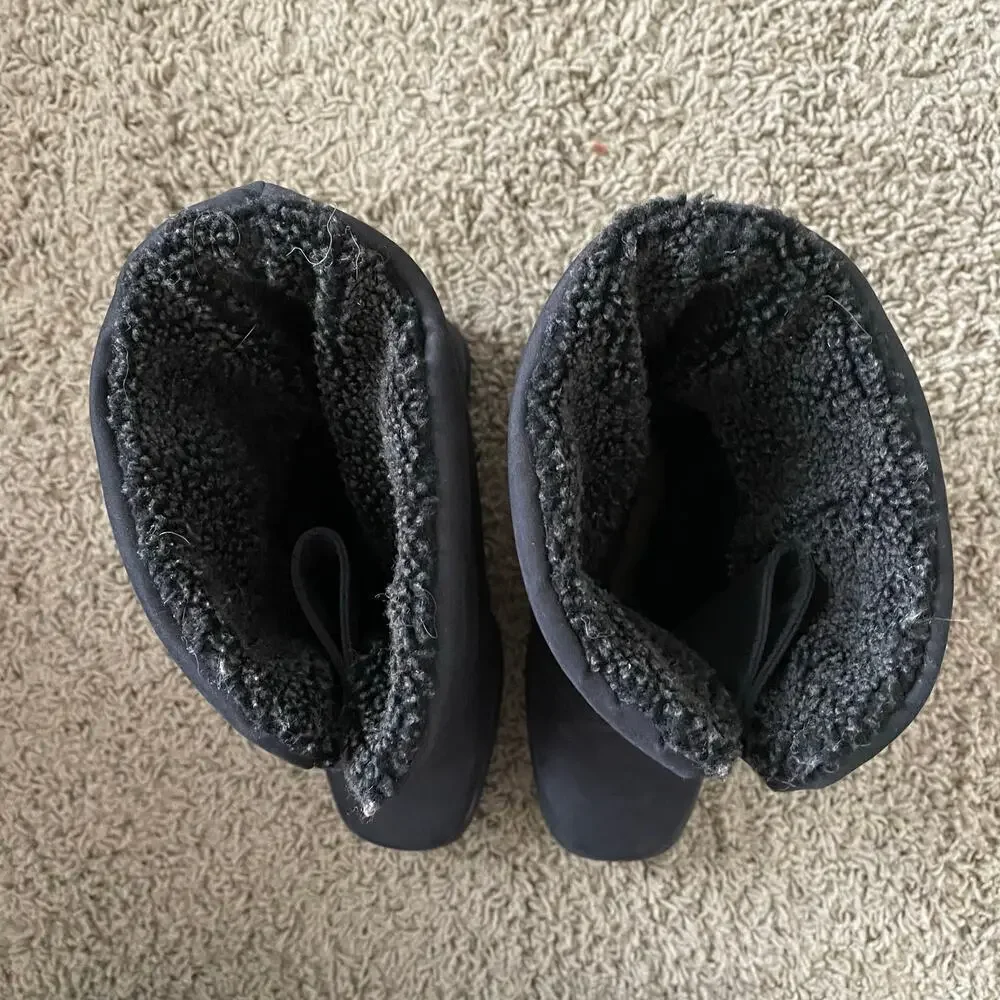 Toe Warmers Made in Canada Michelle Boots Black Lined Waterproof sz 9
